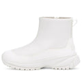 (WMNS) UGG Yose Zip Fleece Lined Snow Boots White 1112329-WHT