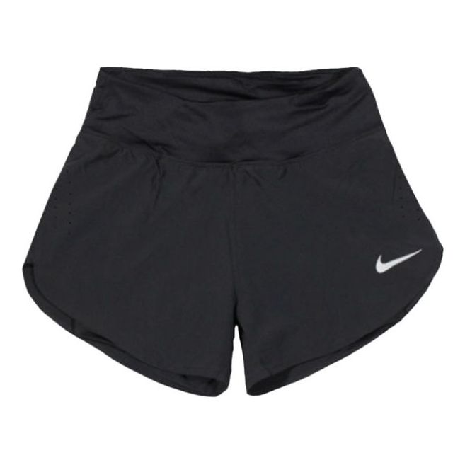(WMNS) Nike Eclipse 2-in-1 Running Training Solid Color Sports Woven Shorts Black CZ9571-010