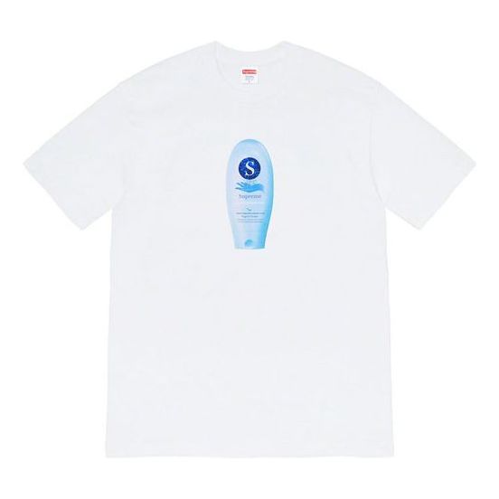 Supreme FW19 Week 1 Super Cream Tee Short Sleeve Unisex White SUP-FW19-212