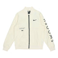Nike Sportswear Swoosh Logo Print Sports Jacket Men's White DJ5368-110