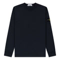 Men's STONE ISLAND Solid Color Round Neck Navy Blue 721564450-V0020