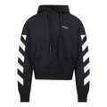 Off-White SS22 sleeve White Stripe Pullover Ordinary Version Black OMBB037C99FLE0011001