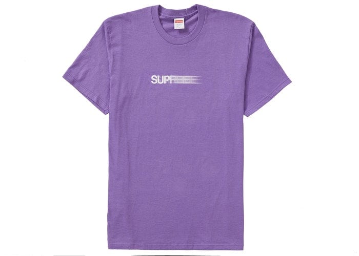 SUPREME MOTION LOGO TEE SS20 PURPLE